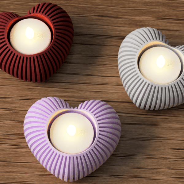 Heart tealight holder 05